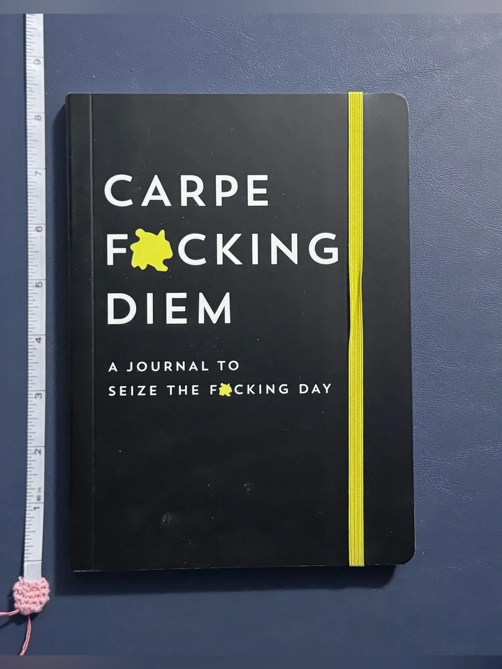 Carpe Diem Journal - Black with Yellow Accent